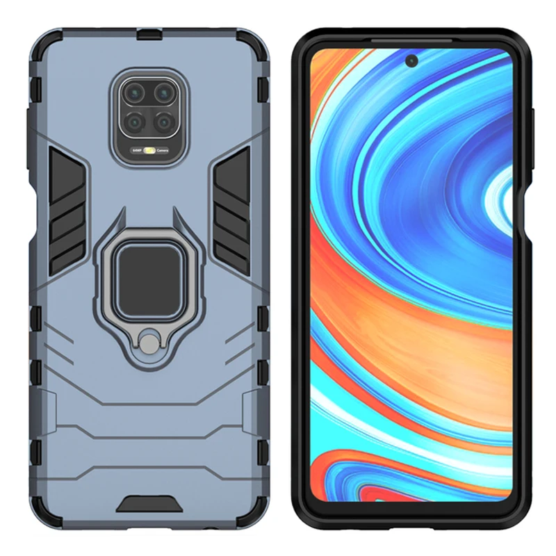 

Redmi Note 9 Pro Case Shockproof Armor Case For Xiaomi Redmi Note 9 Pro Note 9S Note 9 Pro Max Magnetic Metal Ring Phone Cover