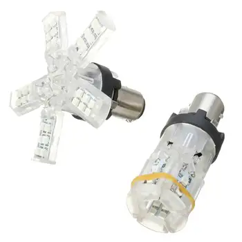 

Hot 2pcs 12V BAY15D Car LED Light Bulbs Red Rear Stop Parking Lights 41SMD Side Marker Light Auto Turn Signal Lamp Bulb