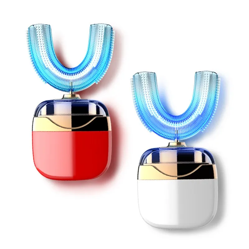 

U Type Tooth Brush Oral Care USB Charging Tooth Whitening Blue Light 360 Degrees Intelligent Automatic Sonic Electric Toothbrush