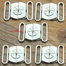 5 шт., сделай сам, бюстгальтер со сплавом, Регулировка пряжки, зажим, купальник, бикини, застежка спереди, бюстгальтер, пряжка, металл, серебро, высокое качество, аксессуары для бюстгальтера