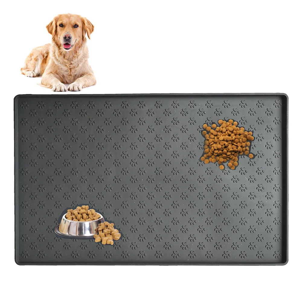 Silicone Pet Food Mat Pet Placemat For Puppy Pet Bowl Pad Dogs and Cats