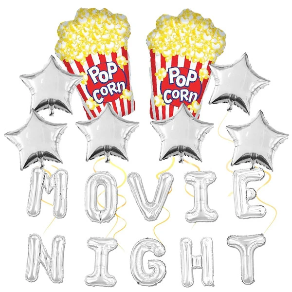 Movie Night Theme Balloons, Movie Night Party Decorations for Movie Theater  Themed Birthday Red Carpet Party Supplies - AliExpress