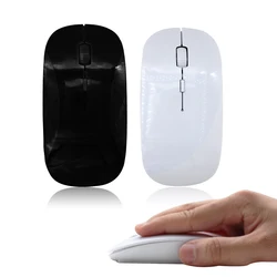 Souris optique sans fil 2,4 GHz, 1600 DPI, compacte, avec récepteur USB, pour ordinateur portable 