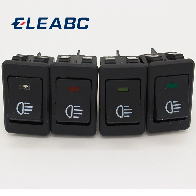 Universal Fog Light Lamp Rocker Switch Led For Car Truck Boat Dash