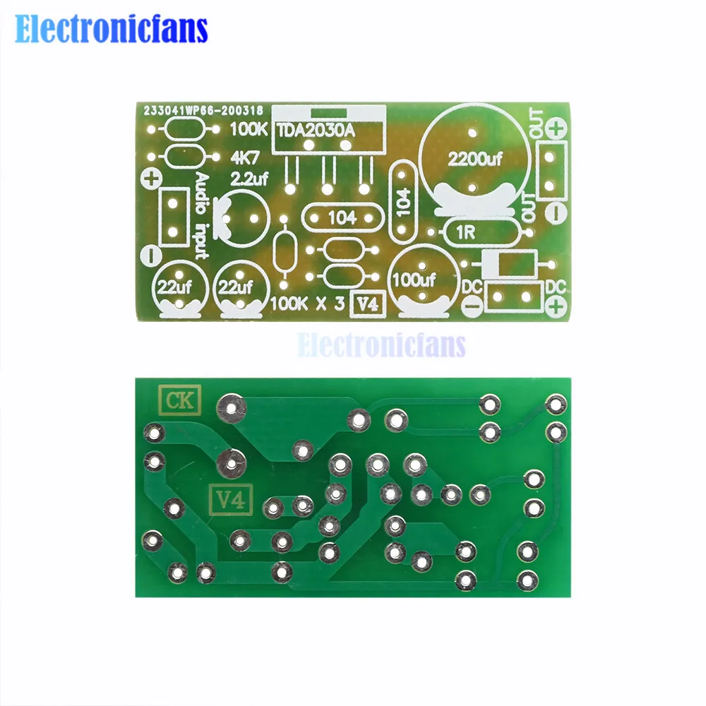 18W DC 9-24V TDA2030A Electronic Audio Power Amplifier Board DIY Kits 