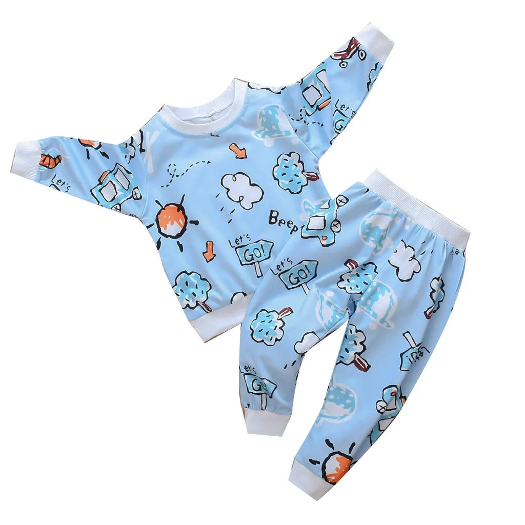 Light blue Одежда для маленьких мальчиков и девочек; принты животных из мультфильмов; весенняя одежда; vetement enfant fille; одежда для малышей; W1216 - Цвет: Light blue