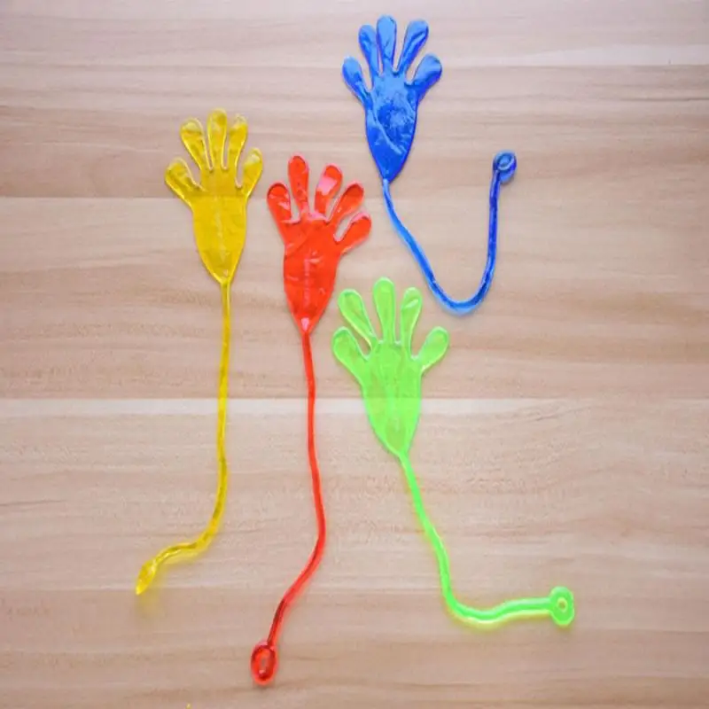 

Elastic stretch sticky palm 1PCS Kids Sticky Hands Palm Party Favor Wall climbing Toys Novelties Prizes Birthday Christmas Gift
