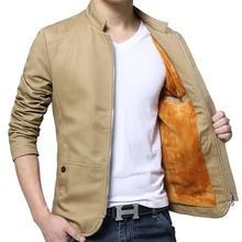 Зимняя новая стильная мужская куртка со стоячим воротником, мужская приталенная Вельветовая куртка в Корейском стиле, мужская одежда больших размеров AliExpre