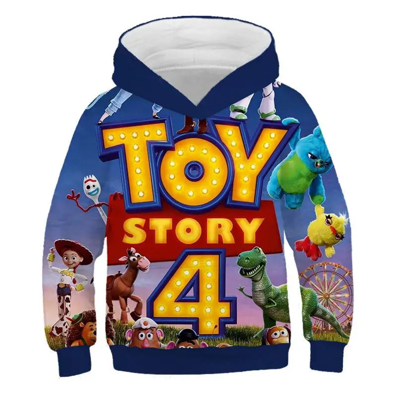 Толстовка с капюшоном для мальчиков с 3D принтом «История игрушек 4» и принтом «Базз Лайтер», забавная одежда с капюшоном для мальчиков и девочек