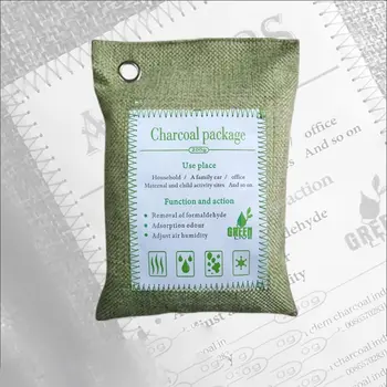 

Car Bamboo Charcoal Bag 4Pcs 500G Purification Bag + 1Pcs 60G Deodorant Bag
