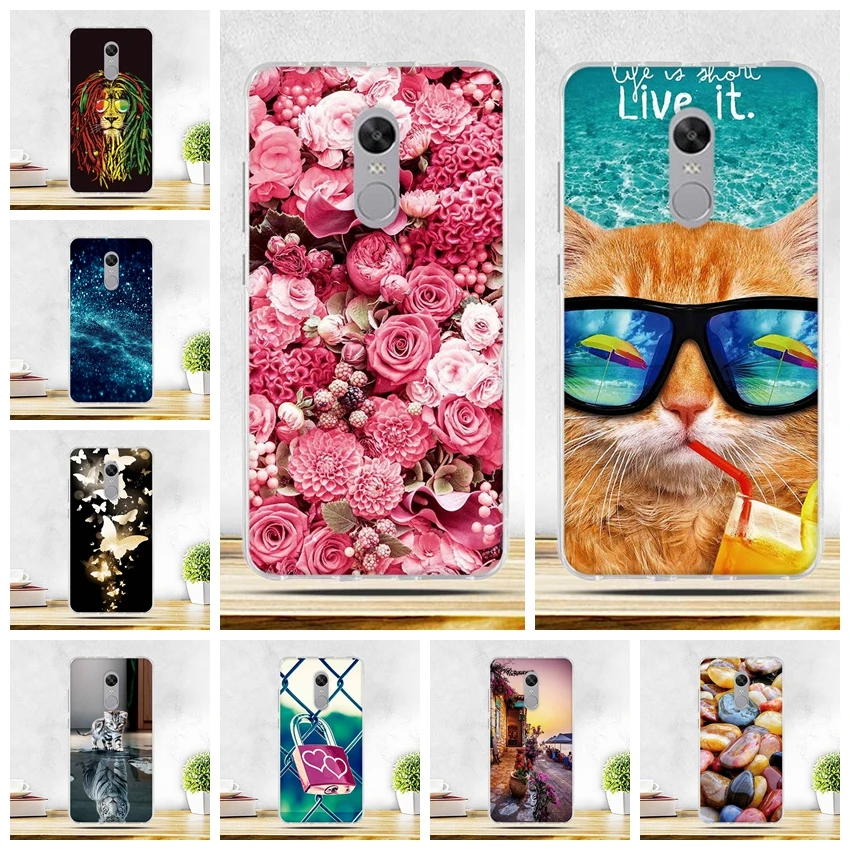

Painted Cover For Xiaomi Redmi Note 4X Case 5.5" Soft TPU Back Cover Phone Case For Redmi Note 4 Globa Case Soft Silicone Fundas