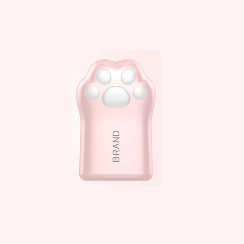 Новое поступление 10000 мАч Мини банк питания маленькая и милая кошачья лапа Портативная зарядка внешний аккумулятор для samsung Iphone - Цвет: Pink 5000mah small