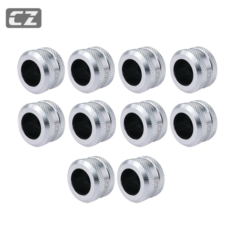 

10PCS CZ 10X14MM Hard Tube Hand Compression Anti Loss Fittings,Black,Red,White,Gold,Silver,Blue,G1/4 ,Seller Recommend