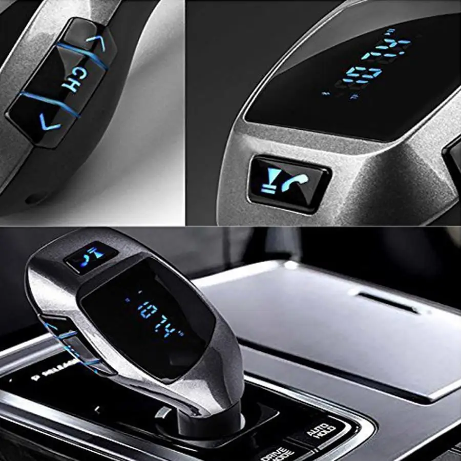 Модный автомобильный беспроводной стерео Bluetooth X5 музыкальный плеер 4dBm FM lcd передатчик экран Радио адаптер USB зарядное устройство для автомобиля
