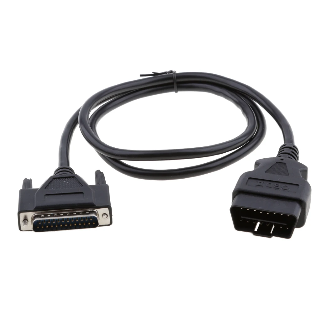 Диагностический кабель OBD II 2 16pin на DB25 25 25pin| |