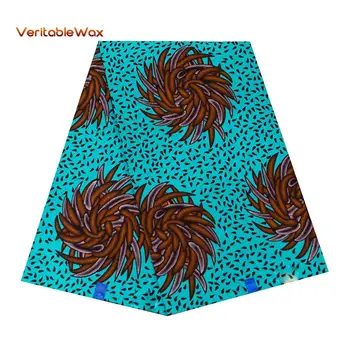

African Fabric Ankara African Real Wax Prints Cotton Fabric Diamond Pattern BintaRealWax High Quality For Party Dress 24FS1379