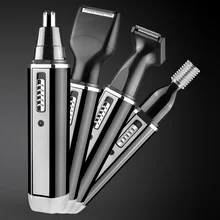 4 в 1 триммер для волос в носу, водонепроницаемый триммер из нержавеющей стали для мужчин и женщин, V9-Drop