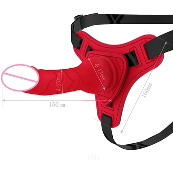 Womens Leather Latex Sexy Exotic Panties Bondage Strapon Chastity Pants With Penis Set Fetish Body Harness Couples Flirting Toys 4