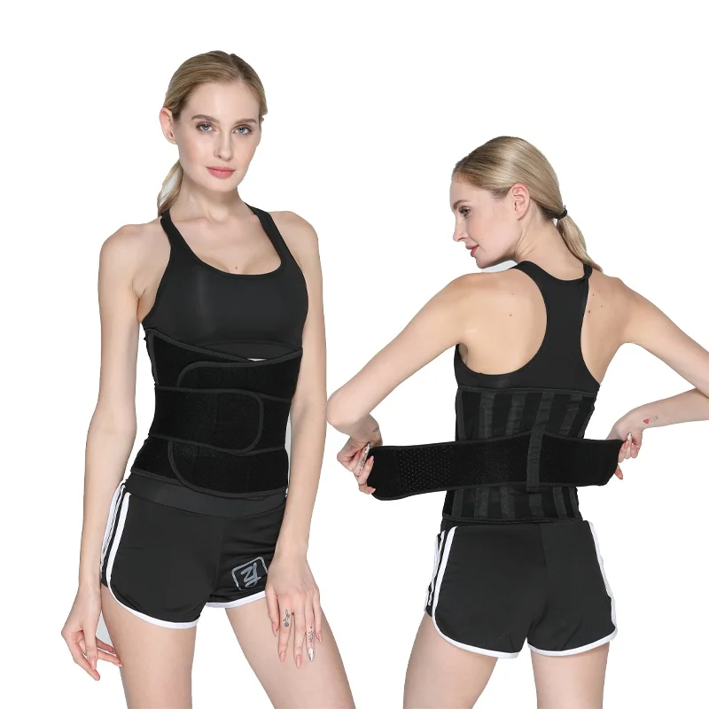 

Unisex Fitness waist belt neoprene sweat belt exercise slimming body shaper Adjustable gym training waist trimmer support