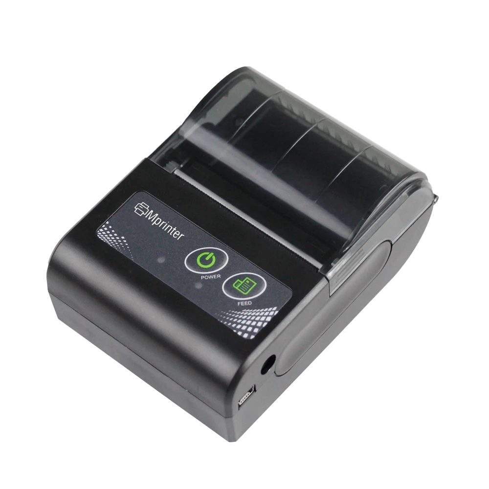 

Portable Thermal Printer 58mm thermal paper receipt Bill ticket QR code barcode printing mobile Mini Wireless Bluetooth Printer