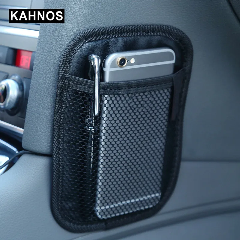 Stowing Tidying Oxford Fabric Car Storage Net Bag Automotive Pocket Multi-use Seat Back Trunk Organizer For Bags Glasses | Автомобили и
