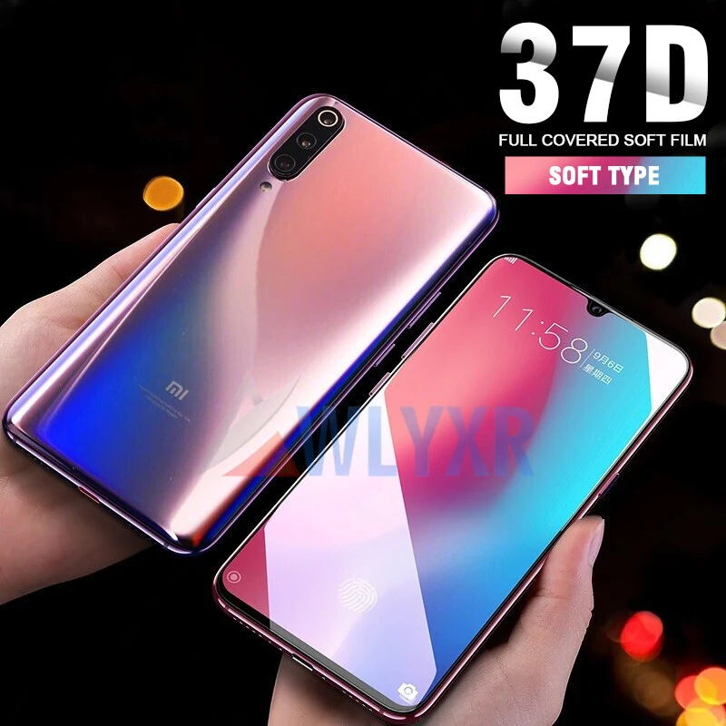 

Front + Back TPU Silicone Back Screen Protector For Xiaomi Mi 9T 9 8 A2 Lite Pocophone F1 Redmi K20 Note 7 5 6 Pro Hydrogel Film