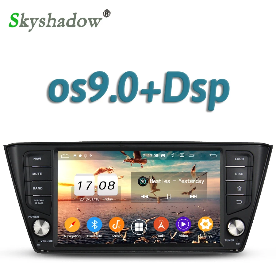 Автомобильный DVD плеер DSP IPS Android 10 4 Гб + 32 ГБ 8 ядер GPS карта RDS радио wifi Bluetooth 5 0 AHD для