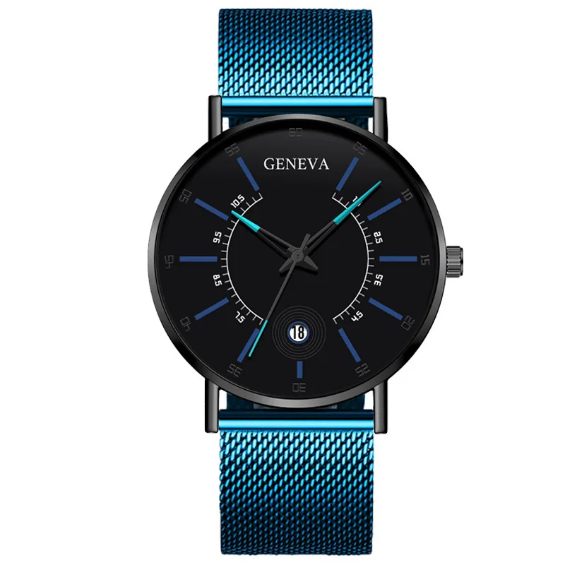 Men Watches 2022 Luxury Fashion Mens Business Watch Ultra Thin Thin Stainless Steel Mesh Belt Quartz Wrist Watch Reloj Hombre
