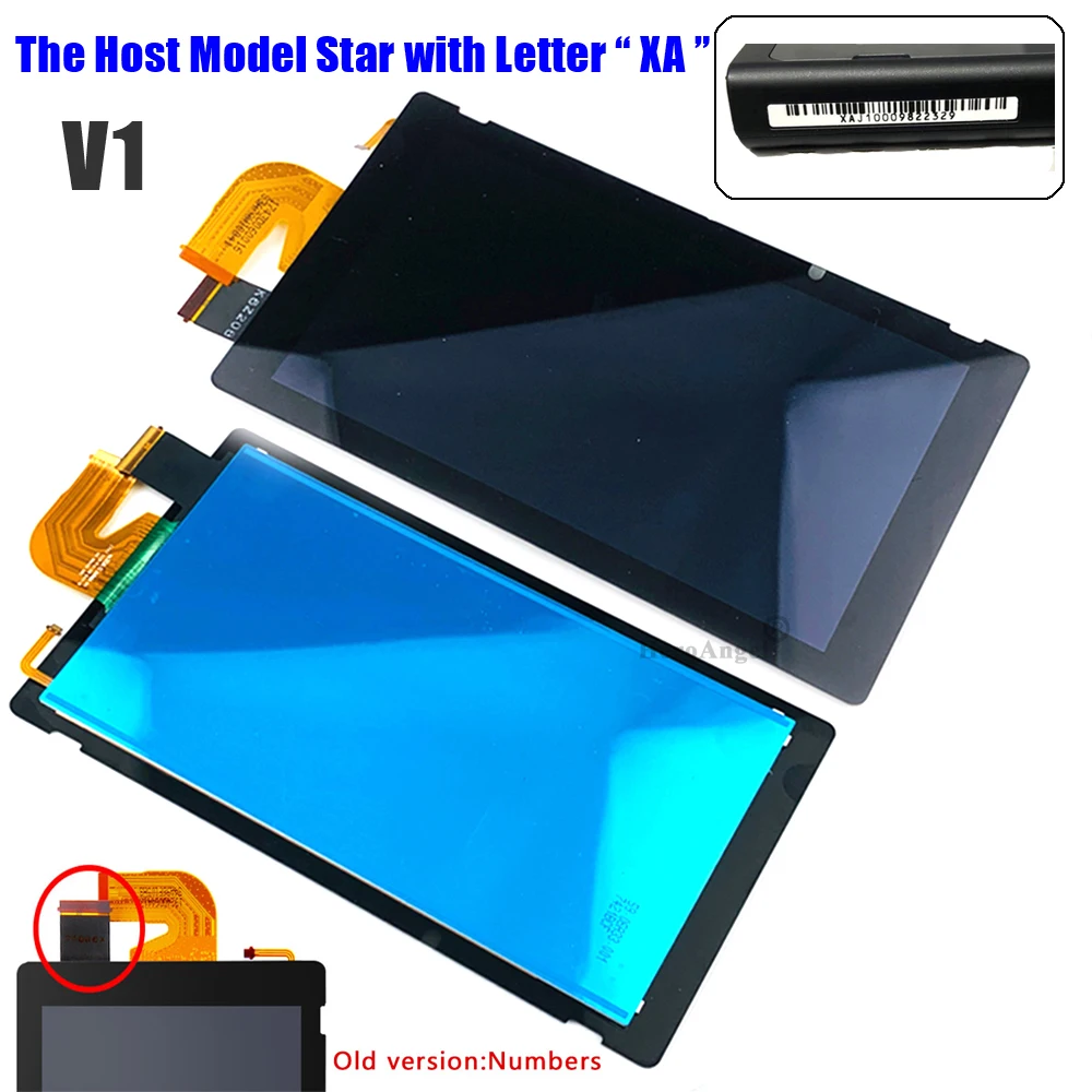 Original para ns switch v1 v2 console display lcd + tela de toque