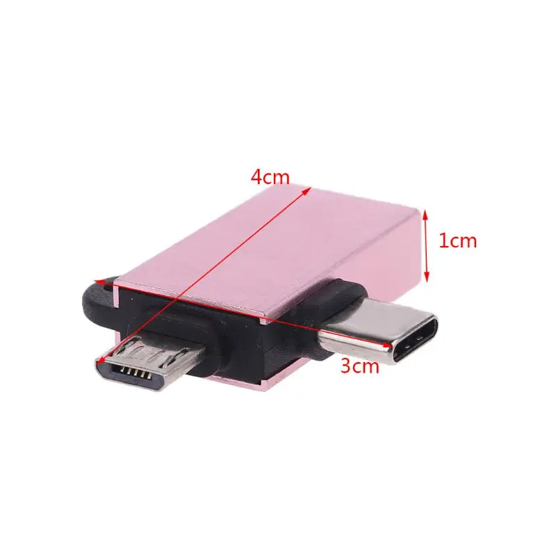 2 в 1 USB 3,0 мама к Micro USB и type C OTG адаптер конвертер для Android Google Nexus samsung Galaxy Note устройств