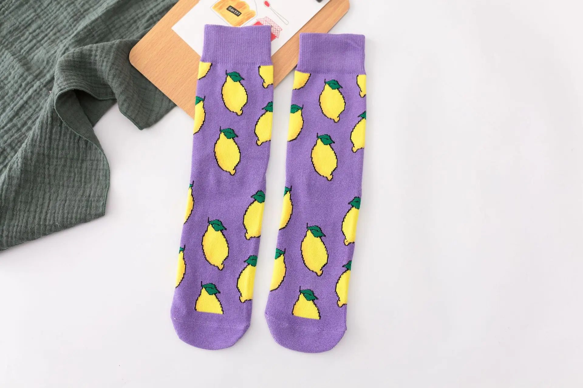 best socks for women 5Pairs/Pack Women Socks Funny Cute Cartoon Fruits Banana Avocado Lemon Egg Cookie Donuts Food Happy Japanese Harajuku skateboard cashmere socks women