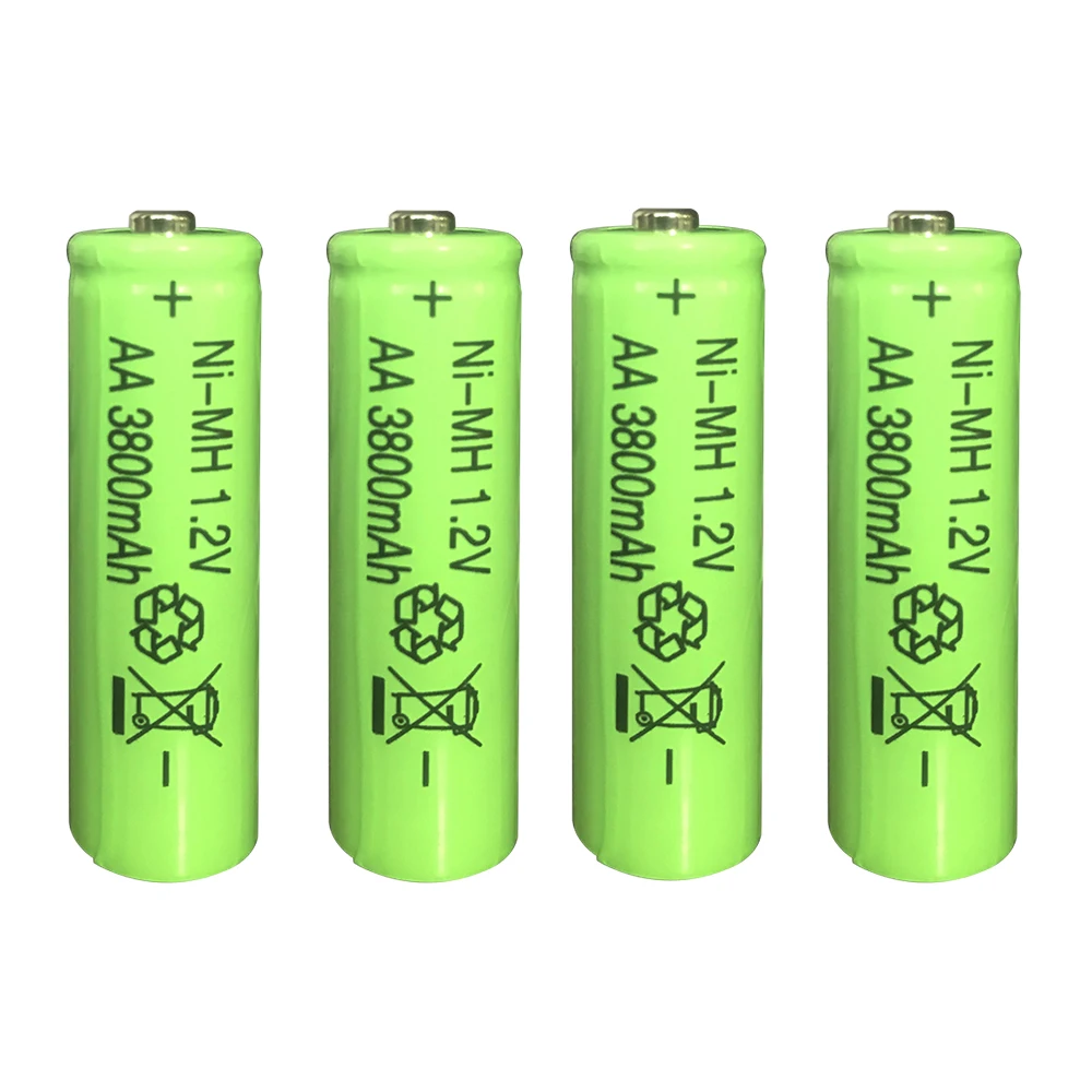 AA батарея 3800mAh 1,2 V NiMH аккумуляторная батарея Ni-MH AA батареи