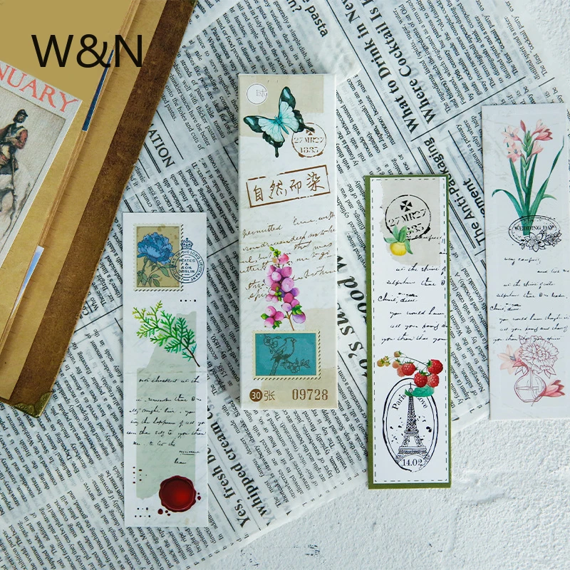 

30Sheets/Lot Cute Book Markers Vintage Flower Bookmarks for Books New Creative Paper Clip Bookmark Supplies Teacher Funny Gift