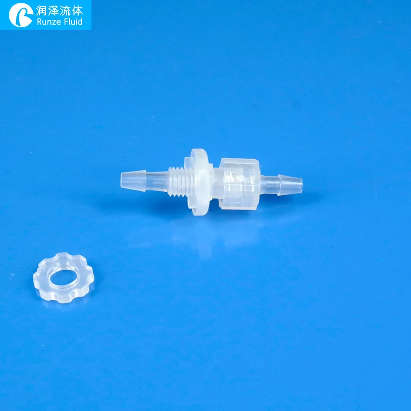 Женские адаптеры Luer Bulkhead с пластиковой монтажной панелью 1/4 28 UNF M10 резьба 1/16