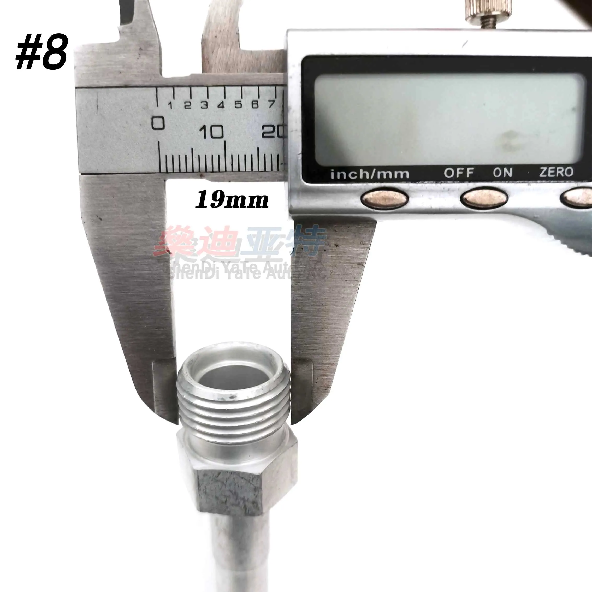R12 # 6 # 8 10 Straight Male Insert Barbed O-Ring for A/C Refrigerant Hose Fittings Outer Thread Connector Joints Fixture