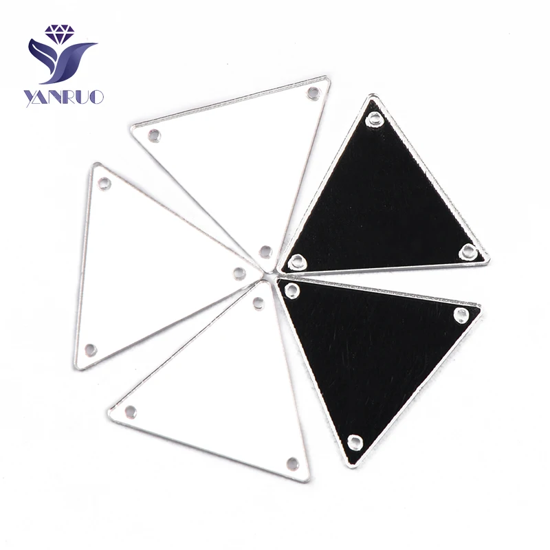 23x23mm YANRUO кристально чистые акриловые стразы 30 шт. Пришивные зеркальные Поделки Сделай Сам стразы с плоской задней частью пришитые камни для рукоделия платья - Цвет: 23x23mm