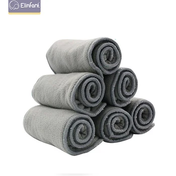 

10pcs Quality Baby Nappies Bamboo Charcoal Liner Nappy Diaper Insert 2+2layers Bamboo Charcoal For Baby Cloth Diaper New