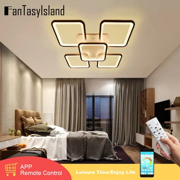 

Square Led Ceiling Light For Living Room lights bed room led ceiling lamp Black/White modern led ceiling lights