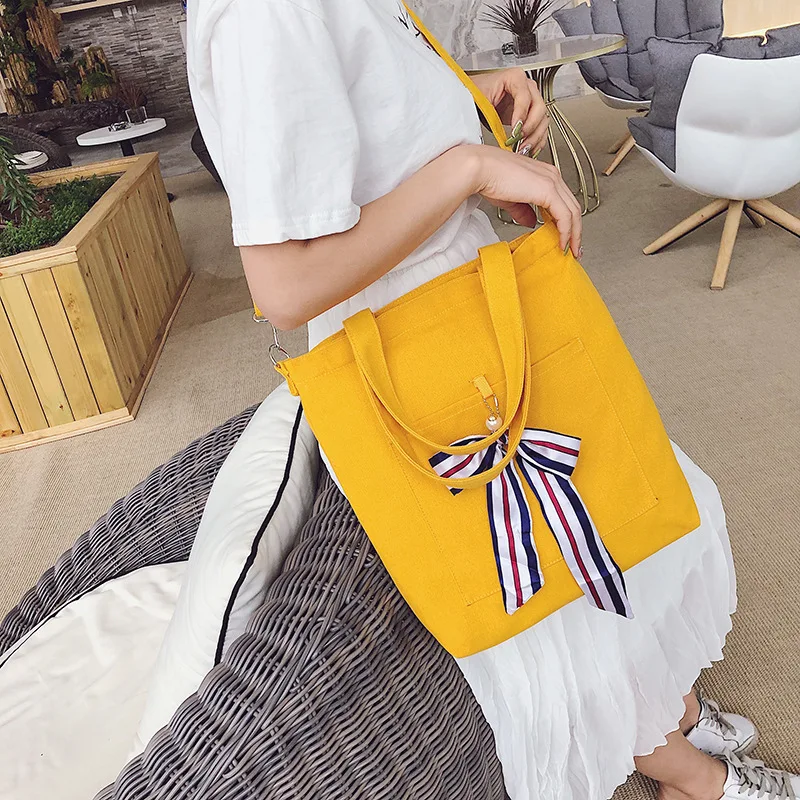 Оригинальная художественная универсальная Холщовая Сумка на одно плечо, Южная Корея, Большая вместительная холщовая сумка-мессенджер, школьная сумка Wom