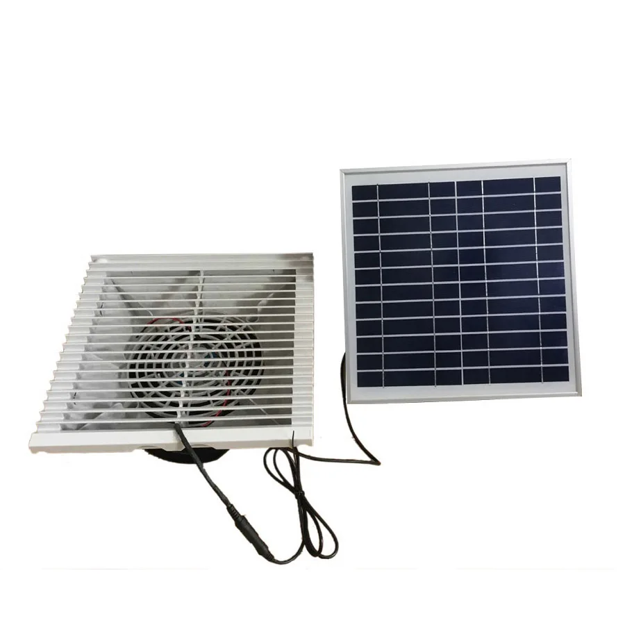 135CFM Solar Exhaust Vent Fan Ventilator 20W Solar Panel Brushless Motor  for Cabinet Container House Shed - AliExpress