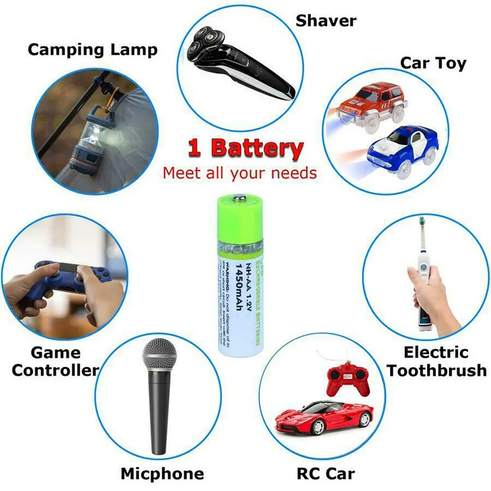 

Usb Charging 5Aa Battery Toy Mouse Remote Control Electric Toothbrush Usb Nickel-Metal Hydride Rechargeable Battery