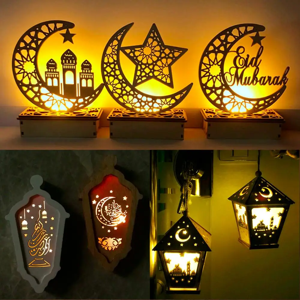 Светильник Happy Eid Mubarak декор для вечерние исламский мусульманский Рамадан и Ид