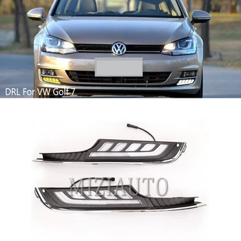 

LED daytime running light For VW Golf 7 MK7 2014 2015 2016 2017 2018 White yellow LED Fog Lamp fog lights DRL dayLights