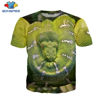 

Snake T Shirt Summer Men Women Sweatshirt 3D Print Animal Python Short Sleeve Hip Hop Streetwear Tops O Neck Pullover C048-01