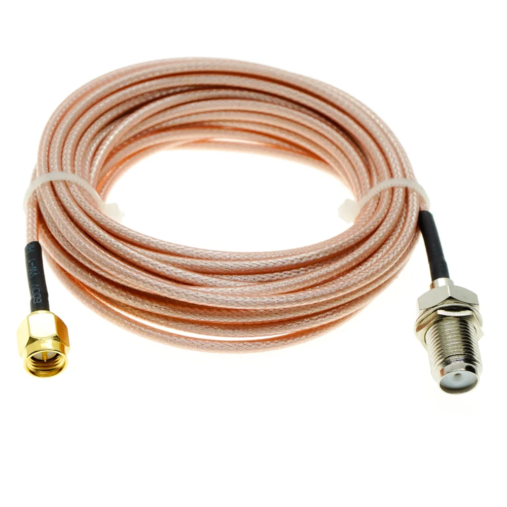 Cavo Coassiale Rg8x 50 Piedi Cavo Coassiale RG8X Doppio Scudo 50 Piedi - Connettori PL-259 Maschio, Grigio, Per CB/HAM Cavo Per Antenne Radioamatore - Foto 3