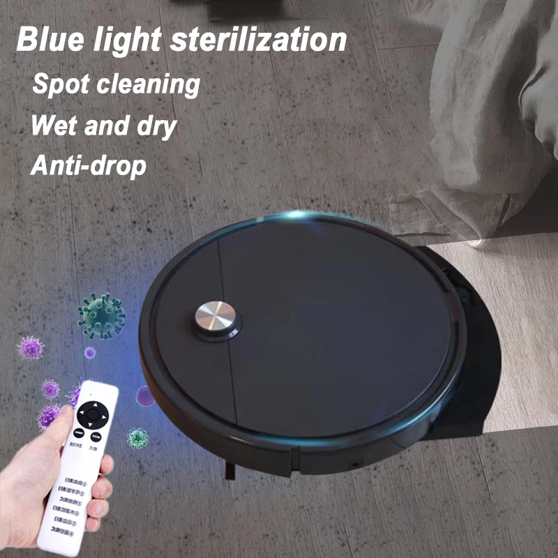 US $64.87 2021 Upgrade Robot Vacuum Cleaner Household Smart Wet And Dry Wireless Vacuum Cleaner AntiDrop Remote Control Remote Control