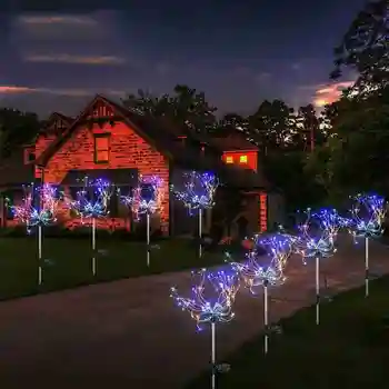 

90 Led Solar Fireworks Fairytale Light Garden Outdoor Wedding Light Outdoor Waterproof Lawn Lamp Courtyard Decoration Lighting