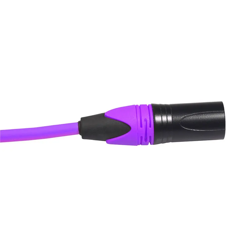 3 Pin OFC XLR кабель папа-мама M/F аудио кабель для микрофонного микшера 3 фута 1,5 м-10 м фиолетовый