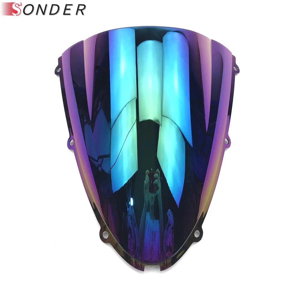 Motorcycles Windshield WindScreen Screen For 2005 2006 2007 2008 Kawasaki Ninja 636 ZX6R ZX-6R ZX10R ZX-10R ZX 6R 10R Black motorcycle windshield