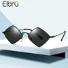 Elbru Retro Diamond Shaped Sunglasses Fashion Metal Irregular Sunshades Eyewear Male Female Colorful Lens Sun Spectacles Unisex 1